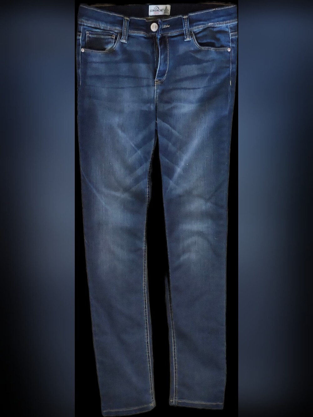 Jordache Women's Slim Dark Blue Skinny Jeans